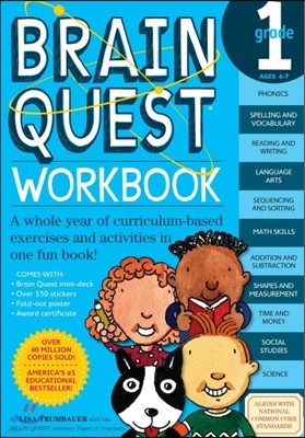 Brain Quest Workbook: Grade 1 [With Stickers]