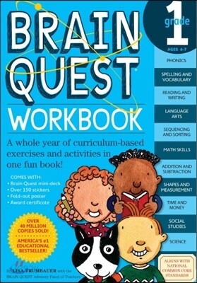 Brain Quest Workbook: Grade 1 [With Stickers]