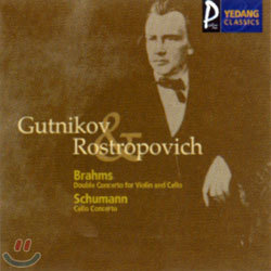 BrahmsSchumann : Double Concerto For Violin And CelloCello Concerto : Gutnikov Rostropovich