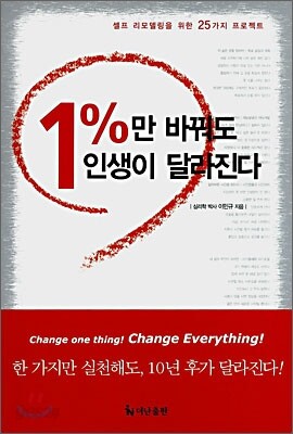 [보급판 문고본] 1%만 바꿔도 인생이 달라진다