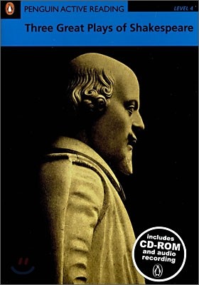 Penguin Active Reading Level 4 : Three Great Plays of Shakespeare (Book & CD-ROM)