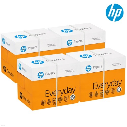 HP A4 복사용지(A4용지) 80g 2500매 4BOX