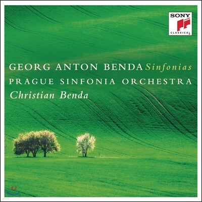 Prague Symphony Orchestra, Georg Anton Benda, Christian Benda — Christian Benda 게오르그 안톤 벤다: 교향곡 2, 5, 7, 8번 - 크리스티안 벤다/프라하 신포니아 오케스트라 (Georg Anton Benda: Sinfonias) 앨범 커버