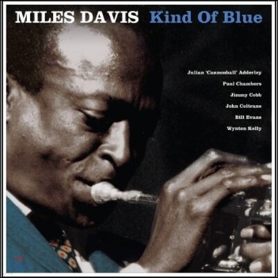 John Coltrane, Wynton Kelly, Miles Davis, Paul Chambers, Cannonball Adderley, Bill Evans, Jimmy Cobb — Miles Davis (마일즈 데이비스) - Kind Of Blue 앨범 커버