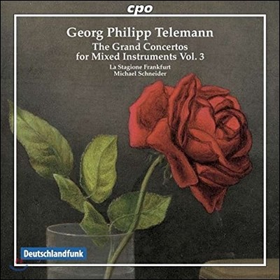 Michael Schneider 텔레만: 다양한 악기를 위한 협주곡 3집 (Telemann: The Grand Concertos for Mixed Instruments Vol.3) 라 스타지오네 프랑크푸르트, 미하엘 슈나이더