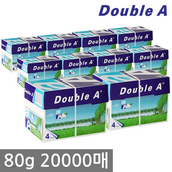 더블에이 A4 복사용지(A4용지) 80g 2000매 10BOX