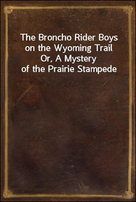 The Broncho Rider Boys on the Wyoming Trail
Or, A Mystery of the Prairie Stampede