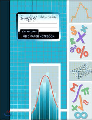 Centimeter Grid Paper: Squared Graph / Graphing Paper * Blank * Large Notebook (8.5" x 11") * Softback