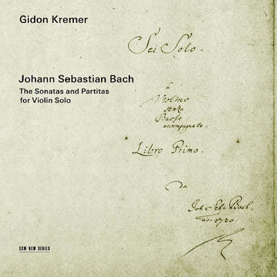 Gidon Kremer :  ̿ø ҳŸ ĸƼŸ - ⵷ ũ (Bach: Sonatas and Partitas for Solo Violin, BWV1001-1006)