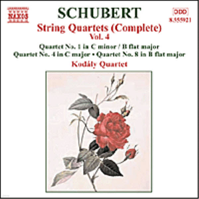 Ʈ :   1, 4, 8 (Schubert : String Quartet, Vol. 4 - No.1 D.18, No.4 D.46, No.8 D.112)(CD) - Kodaly Quartet