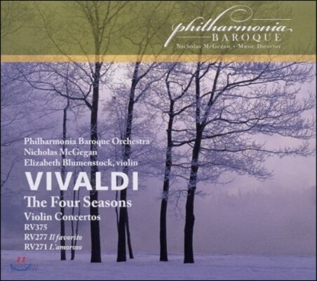 Elizabeth Blumenstock 비발디: 바이올린 협주곡 ‘사계’, ‘총아’, ‘연인’ 등 (Vivaldi: The Four Seasons, Violin Concertos RV375, 277 Il Favorito, 271 L'Amoroso) 엘리자베스 블루멘스톡