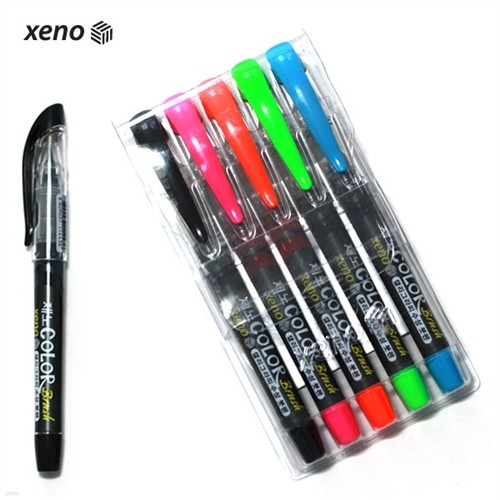 [˾غ]XENO  ÷귯 Ķ׶  5Ʈ COLOR BRUSH / BRUSH PEN