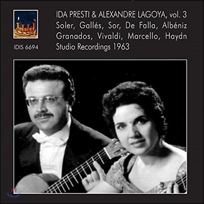 ̴ Ƽ ˷  Ʃ  3 - ַ / Ҹ /  ľ / ˺ / ׶󳪵 (Ida Presti & Alexandre Lagoya Vol.3 - Soler, Sor, De Falla, Albeniz, Granados)