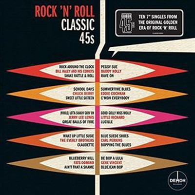 Various Artists - Classic 45s - Rock N Roll (Limited Edition)(Box Set)10X7inch Single LP)