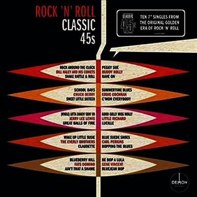 Various Artists — Classic 45s - Rock N Roll (Limited Edition)(Box Set)10X7inch Single LP) 앨범 커버
