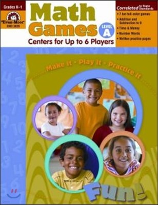Math Games Centers for Up to 6 Players, Level A