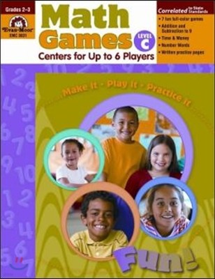 Math Games Centers for Up to 6 Players, Level C