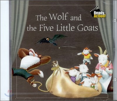 Ready Action Level 1 : The Wolf and the Five Little Goats (Audio CD)