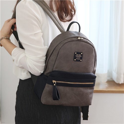 DUAL MINI OFFICE LEATHER BACKPACK