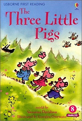Usborne First Reading Level 3-8 : The Three Little Pigs (Book & CD)