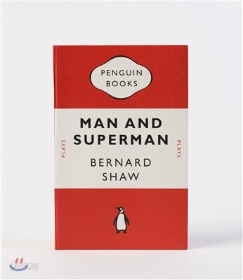Penguin Notebook : Man and Superman (Crimson)
