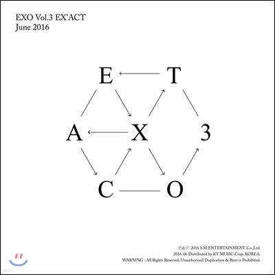 엑소 (EXO) 3집 - EX'ACT [Korean Ver.]