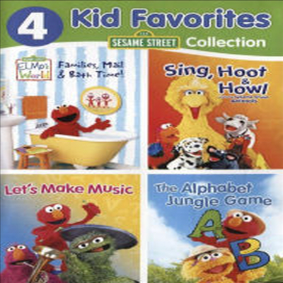 4 Kid Favorites: Sesame Street Collection (4 Ű ̹:  ƮƮ ÷)(ڵ1)(ѱ۹ڸ)(DVD)