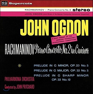 John Ogdon / John Pritchard 라흐마니노프: 피아노 협주곡 2번, 전주곡 (Rachmaninov: Piano Concerto No.2, Preludes) 존 오그던, 존 프리차드