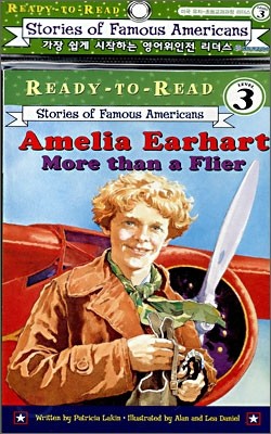 Ready-To-Read Level 3 : Amelia Earhart : More Than A Flier (Book + CD)