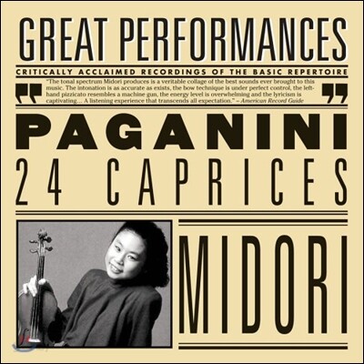 Midori 파가니니: 24개의 카프리스 (Paganini: 24 Caprices For Solo Violin Op.1)