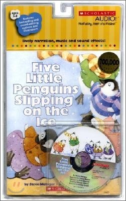 Five Little Penguins Slipping on the Ice (Book & CD)