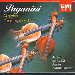 Paganini : 24 CapricesConcertos : ZimmermannRabinMenuhinAccardo