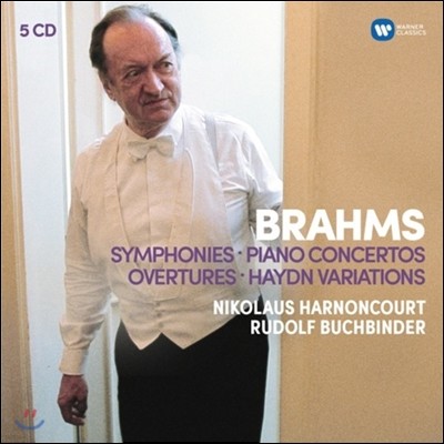 Nikolaus Harnoncourt 브람스: 교향곡, 피아노 협주곡, 서곡, 하이든 변주곡 (Brahms: Symphonies, Piano Concertos, Overtures, Haydn Variations) 니콜라우스 아르농쿠르, 루돌프 부흐빈더