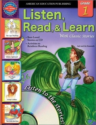 Listen, Read, and Learn With Classic Stories, Grade 1 (Book+CD)