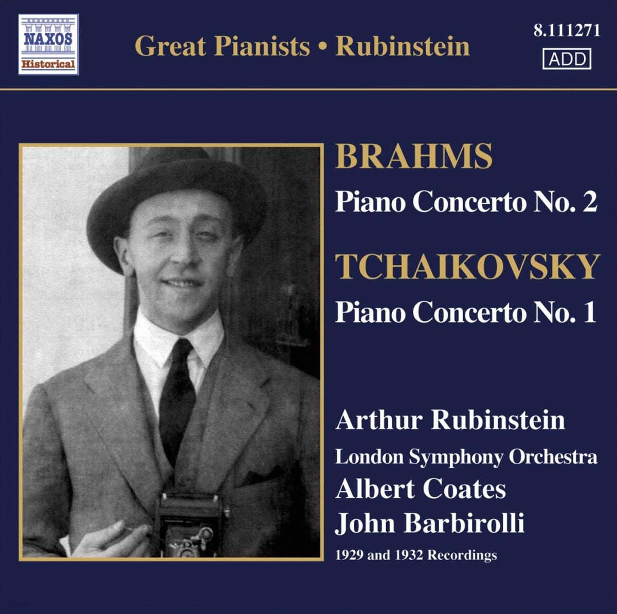 Arthur Rubinstein 브람스: 피아노 협주곡 2번 /  차이코프스키: 피아노 협주곡 1번 (Brhams: Piano Concerto Op.83 / Tchaikovsky: Piano Concerto Op.23) 