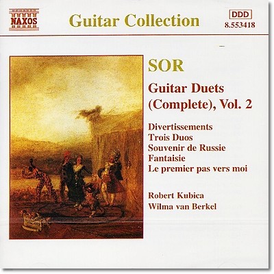 Robert Kubica / Wilma van Berkel 소르: 기타 듀엣 2집 (Fernando Sor: Guitar Duets Vol. 2) 