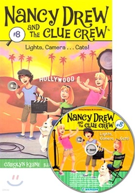 Nancy Drew and The Clue Crew #08 : Lights Camera...Cats! (Book + CD)