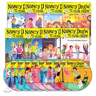Nancy Drew and The Clue Crew 10종 세트 (Book + CD)