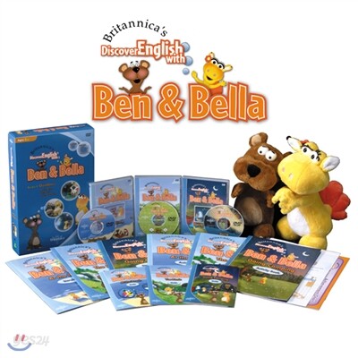 [브리태니커]벤앤벨라(DVD3장,액티비티북3권,스토리북3권,가이드북3권,성취점검표2장)