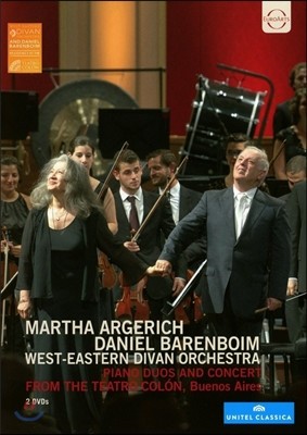 Martha Argerich / Daniel Barenboim Ÿ Ƹ츮ġ & ٴϿ ٷ - ǾƳ , ְ (Piano Duos And Concert from the Teatro Colon, Buenos Aires)