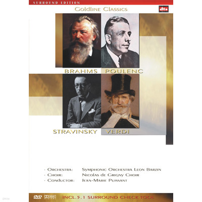 GOLDLINE CLASSIC (0001) - BRAHMS . STRAVINSKY . VERDI . POULENC