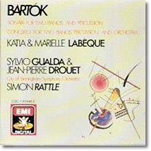 Katia & Marielle Labeque, Simon Rattle - Bartok : Concerto for Two Pianos (수입/cdc7474462)