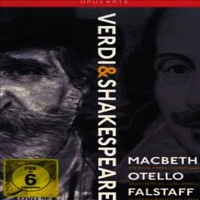 베르디: 맥베스, 오델로, 팔스타프 (Verdi: Macbeth, Otello, Falstaff - (Verdi & Shakespeare) (한글무자막)(4DVD Boxset)(DVD) - Simon Keenlyside