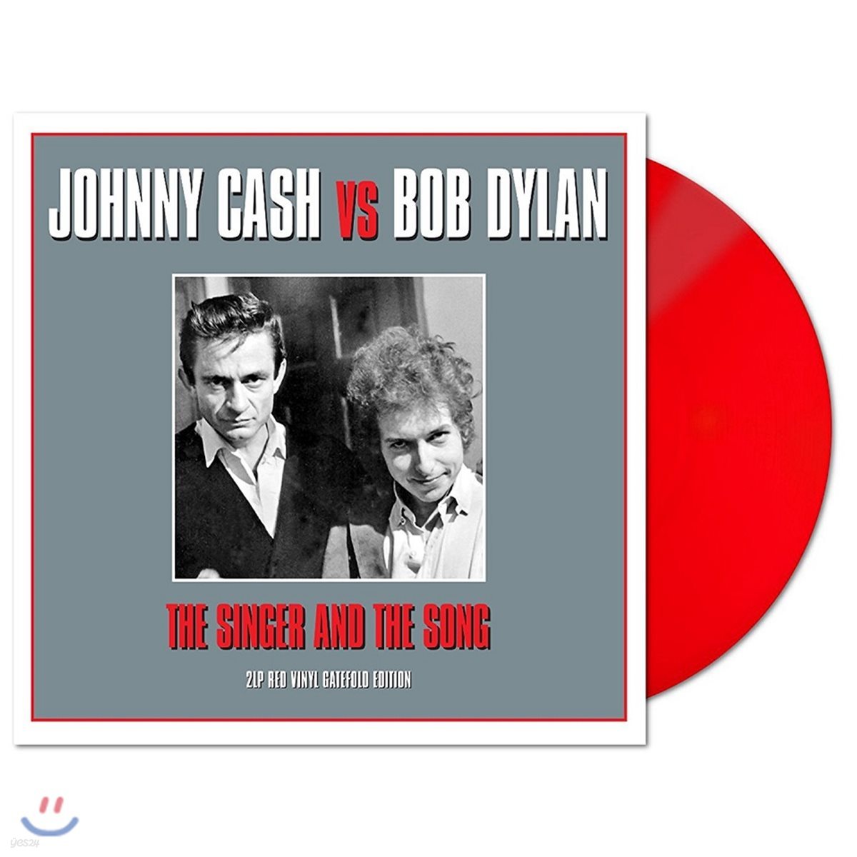 Johnny Cash vs Bob Dylan (조니 캐시, 밥 딜런) - The Singer And The Song [레드 컬러 2LP]