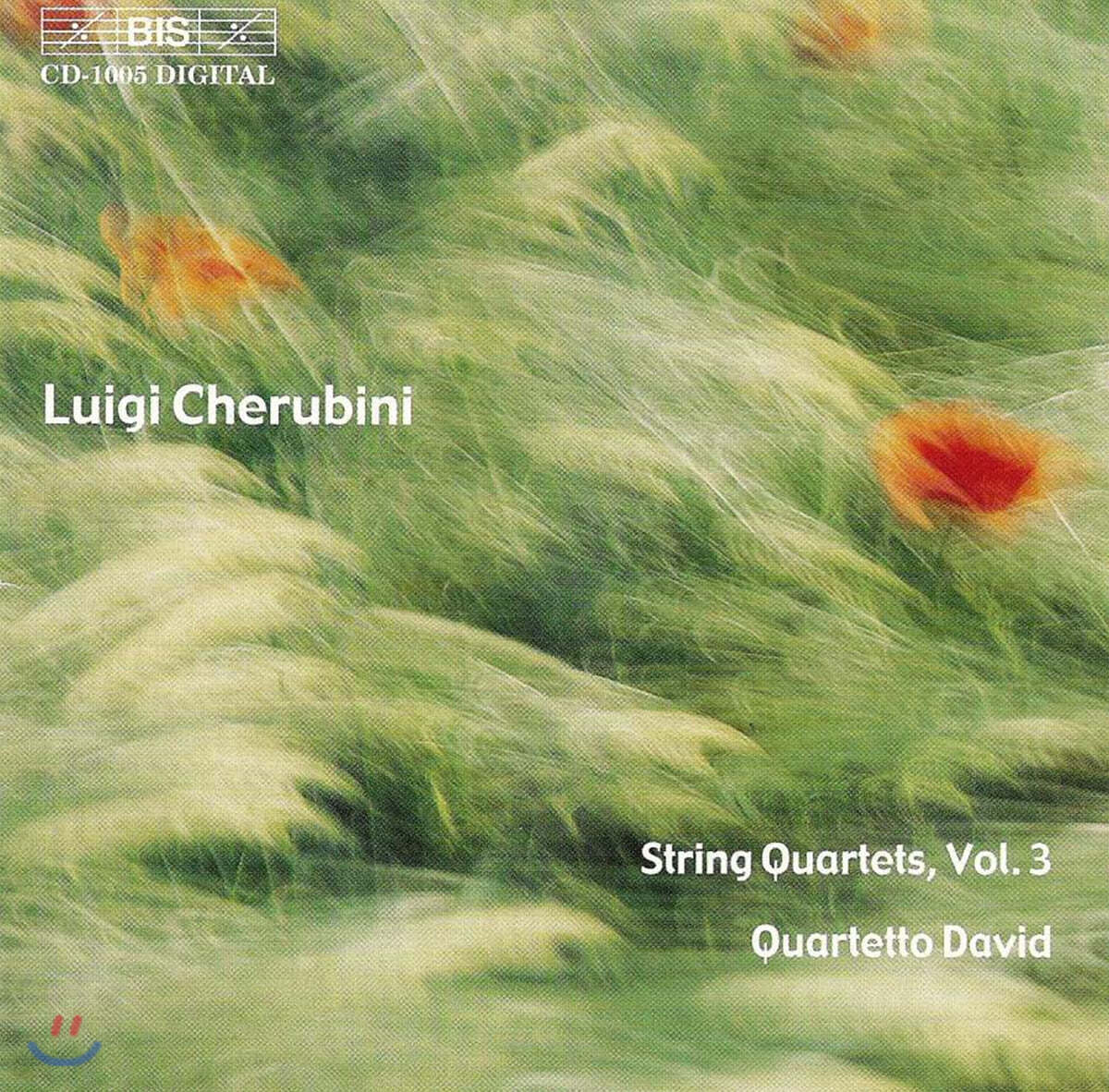 Quartetto David 케루비니: 현악 사중주 3집 (Cherubini : String Quartets Vol.3)