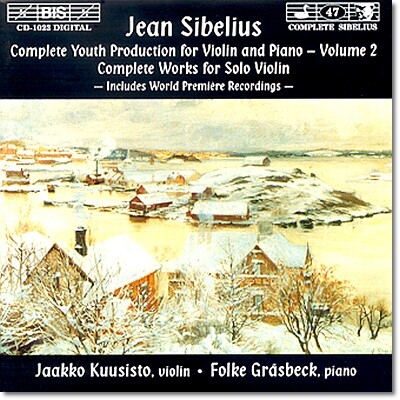 Jaakko Kuusisto 시벨리우스: 바이올린과 피아노를 위한 초기작품집 2권 (Sibelius : Complete Youth Production For Violin and Piano Vol. 2)