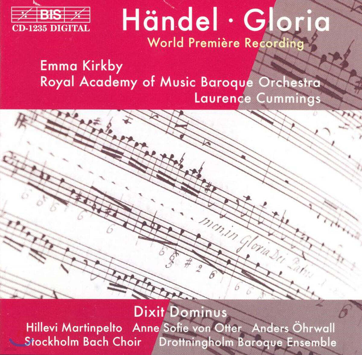 Laurence Cummings 헨델: 글로리아, 딕스트 도미누스 (Handel: Gloria, Dixit Dominus)