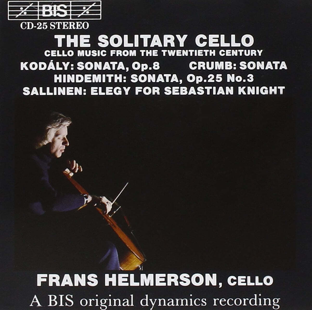 Frans Helmerson 코다이 / 크룸브 / 힌데미트 / 살리넨 - 첼로 독주집 (The Solitary Cello - Koday / Crumb / Hindemith / Sallinen)