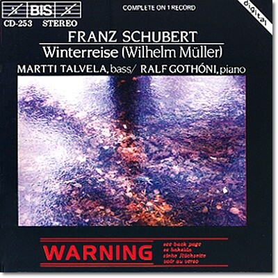 Martti Talvela 슈베르트: 겨울나그네 (Schubert: Winterreise D.911)