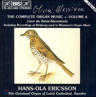 Hans-Ola Ericsson ޽þ:   6 (Messiaen: The Complete Organ Music, Vol. 6)